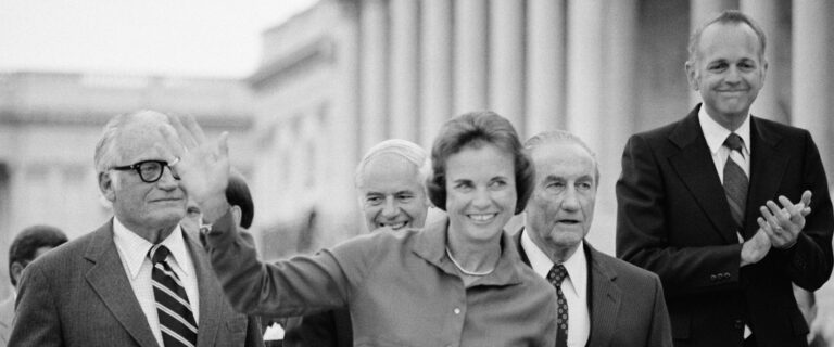 Sandra Day O’Connor, shortly after her Supreme Court nomination was confirmed by the Senate on Sept. 1, 1981.